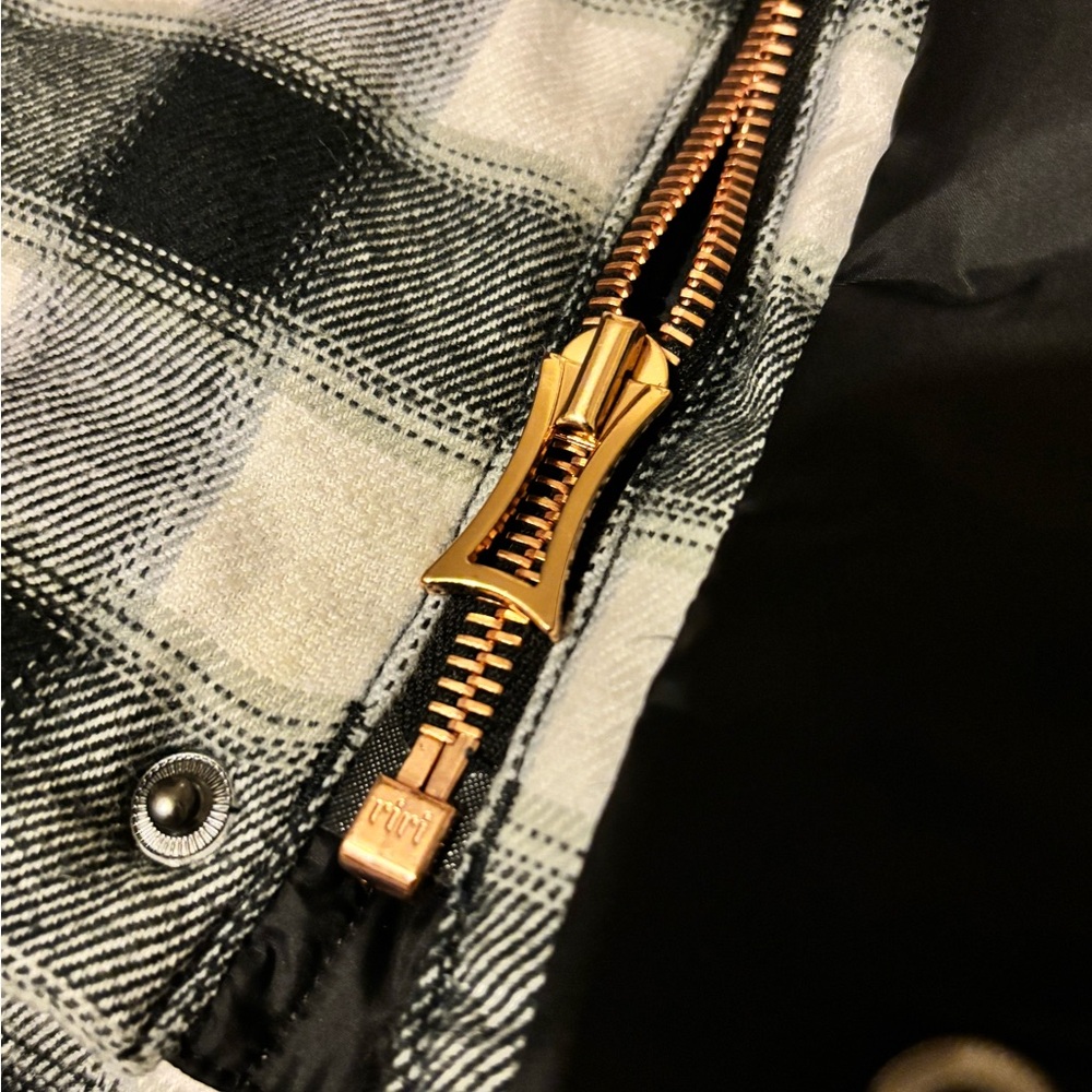 Kit and Ace Black and White Plaid Jacket with PREMIUM Rose Gold hardware - Picture 7 of 11